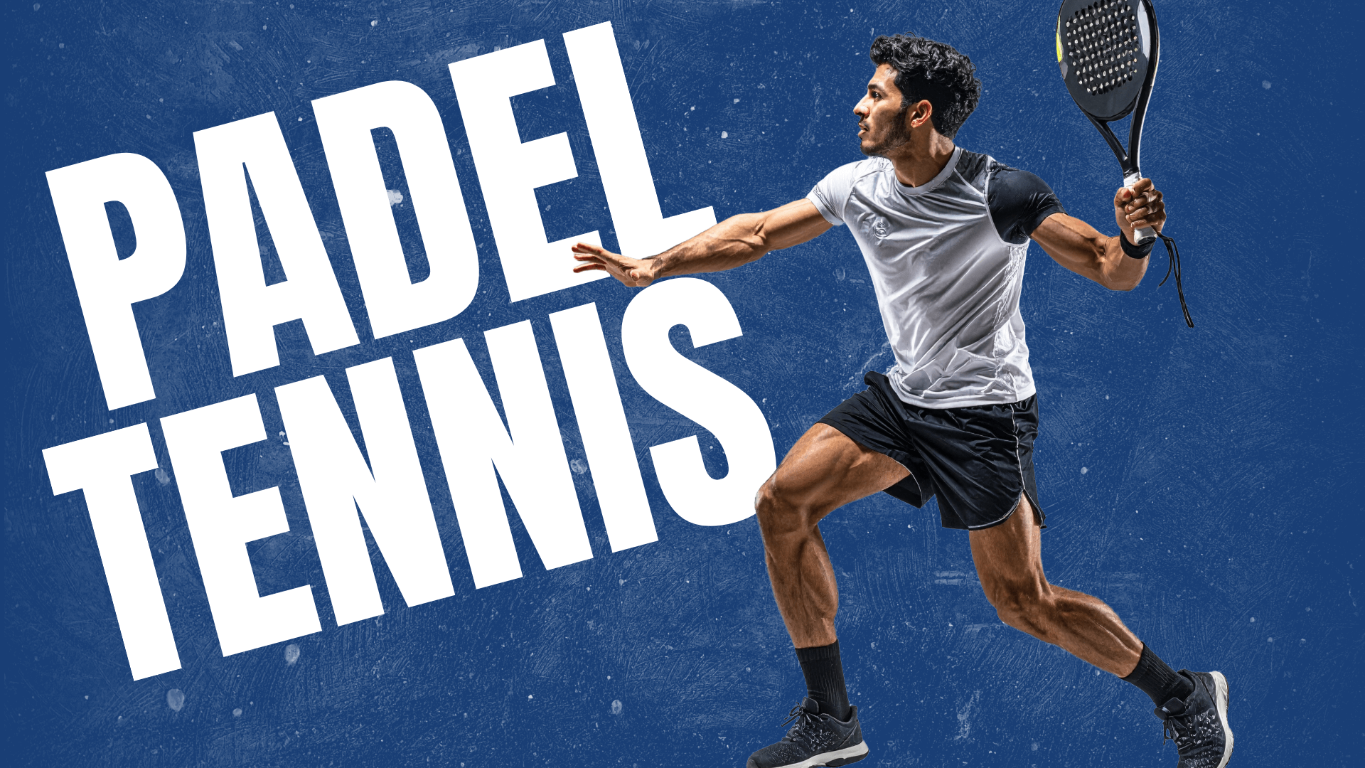 Grafik Padel Tennis mit Spieler