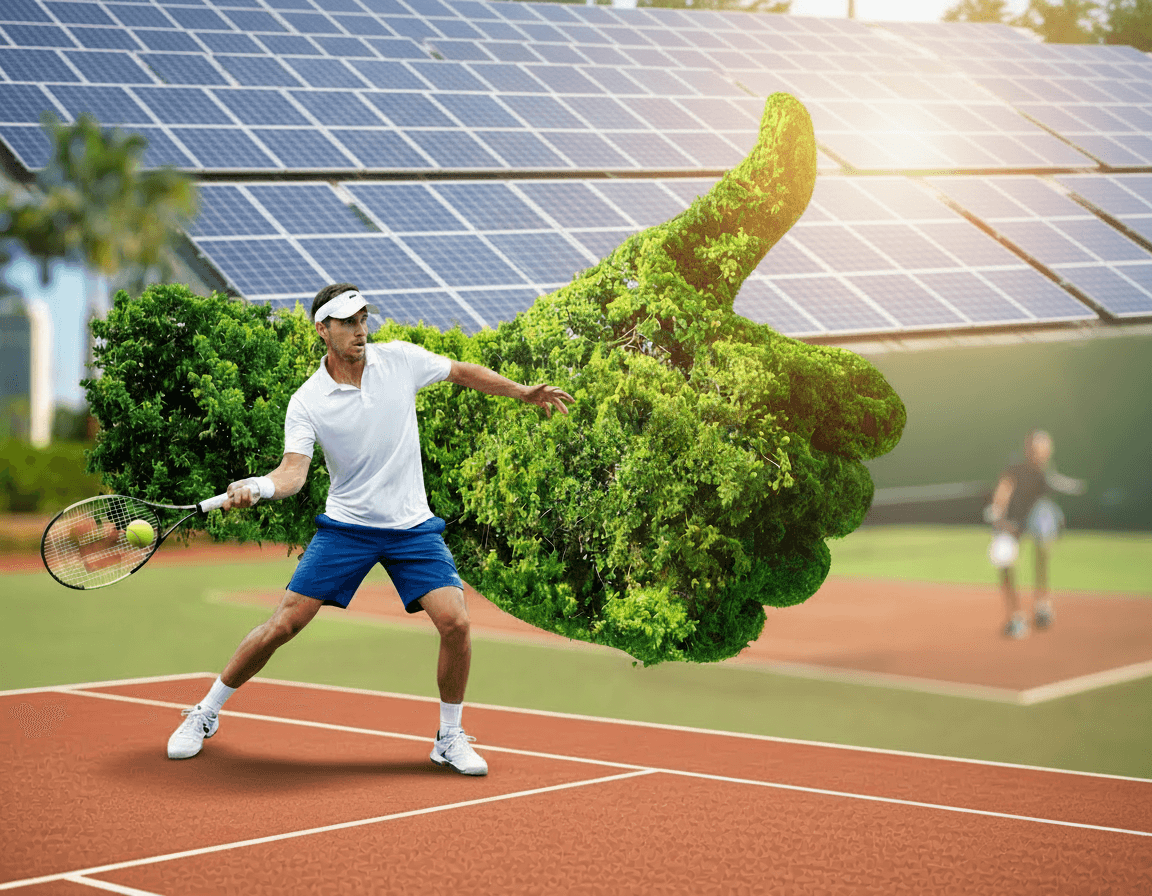 Beschreibt die Nachhaltigkeit und Tennis