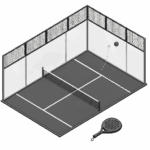 padel tennis piktogramm